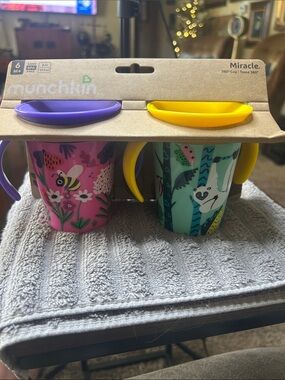 Munchkin Miracle 360° Kids Cup Duo - Pink Bee & Teal Koala